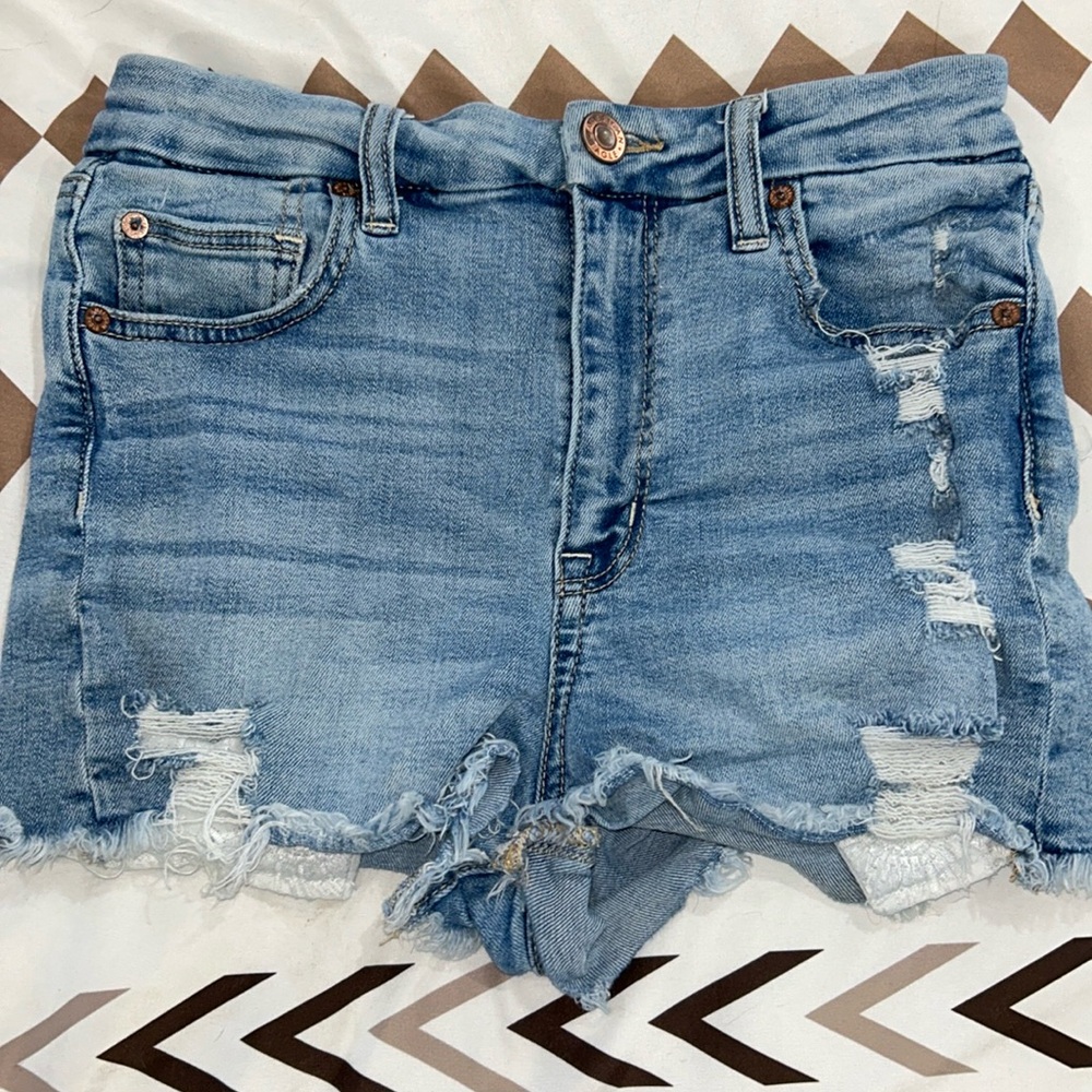 American eagle shorts, super stretch, good condition, and rips in front and back